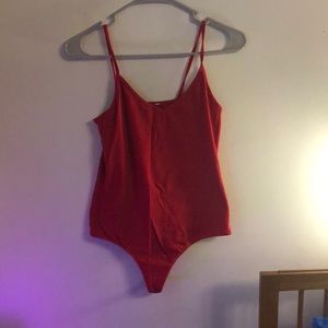 Red body suit (low scoop)